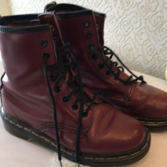 Vintage 90’s dark cherry Dr. Martens boots - Picture 3 of 12